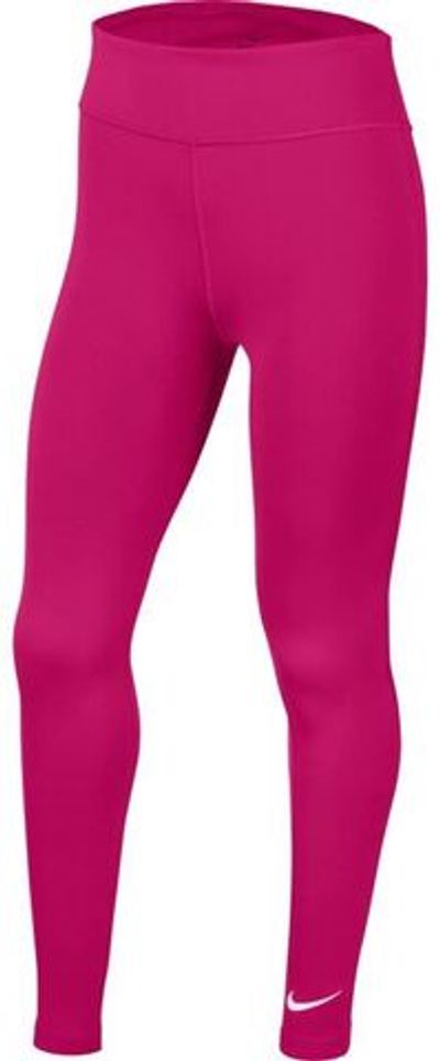 Штаны для девочки теннисные Nike G One Tight HW - fireberry/white