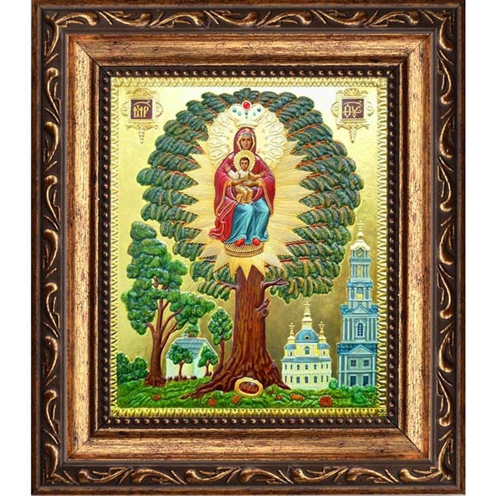 Елецкая-Черниговская икона Божьей Матери на холсте.