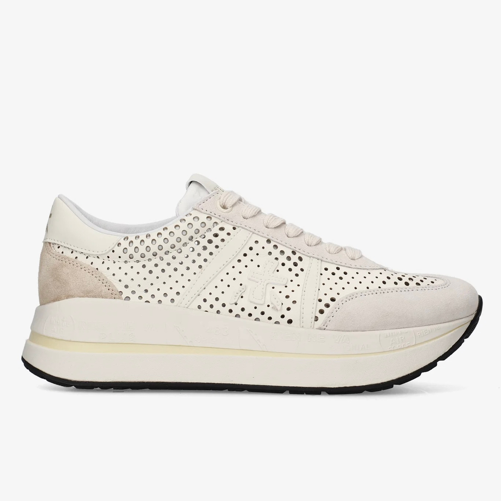 Кожаные кроссовки Premiata Bethcoin 8171 с перфорацией