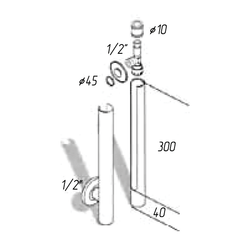 Кран запорный Migliore Totem 18001 хром схема