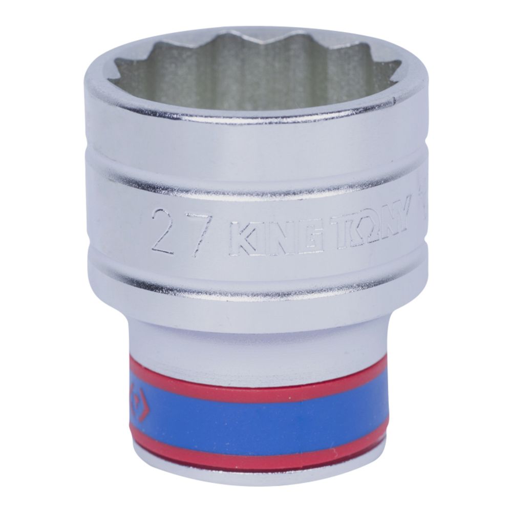 KING TONY (433027M) Головка торцевая стандартная двенадцатигранная 1/2", 27 мм