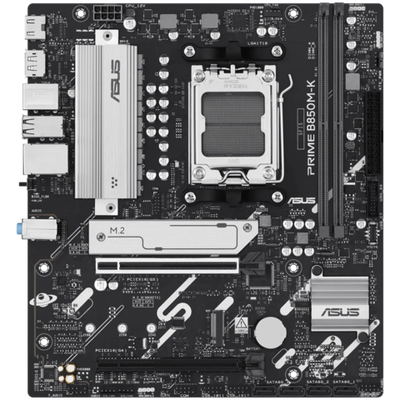 ASUS Main Board Desktop Socket AM5 AMD B850 Chipset 2 x DIMM slots, max. 128GB, DDR5 1 x DisplayPort 1 x HDMI 2 x M.2 4 x SATA micro-ATX Form Factor
