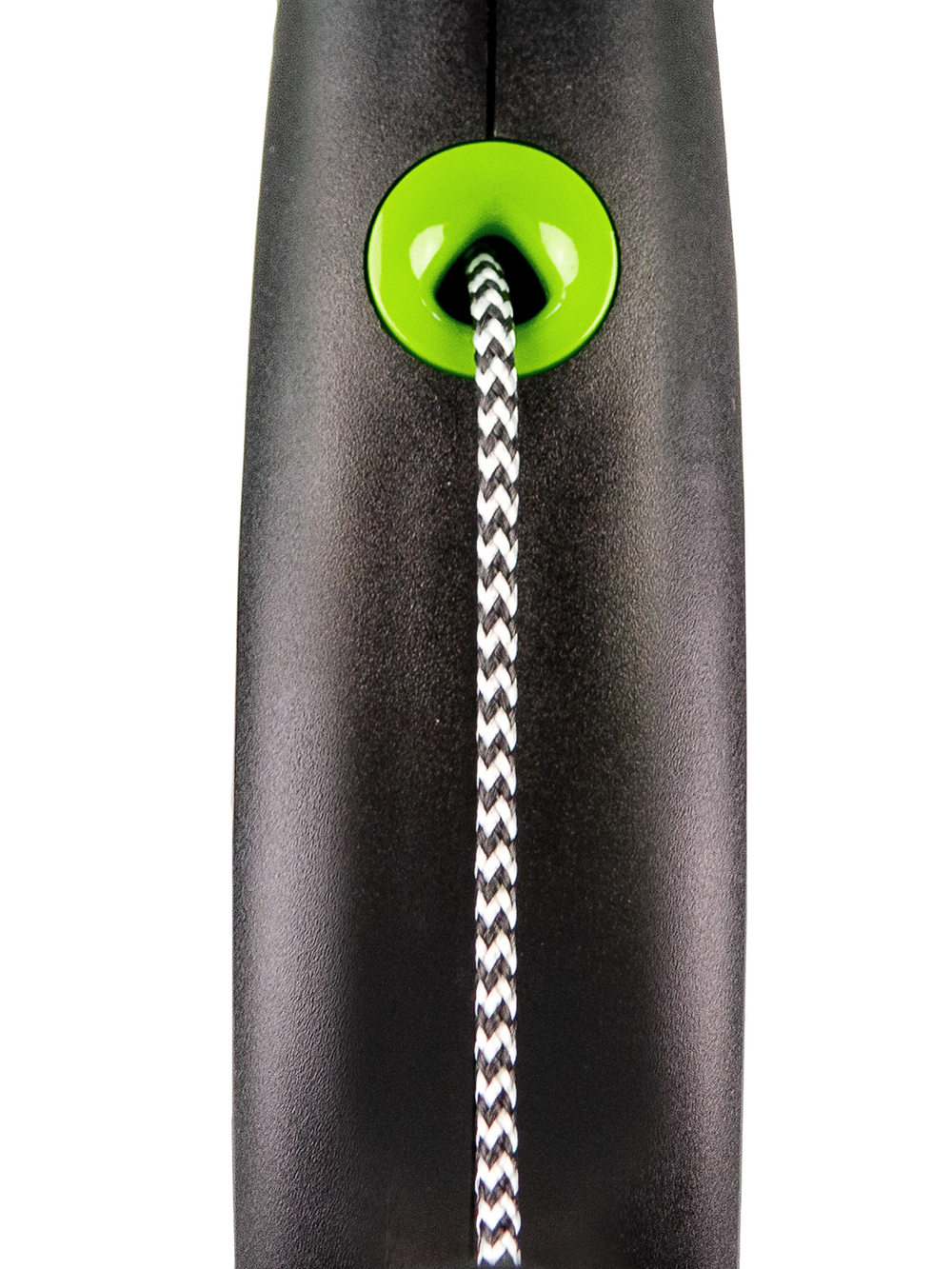 Поводок-рулетка Flexi Black Design XS. Трос 3 м. для собак до 8 кг. Зеленый