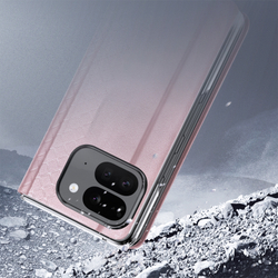 Чехол розового цвета с премиальной искусственной кожи от Dux Ducis для Google Pixel 9 Pro Fold, серия Bril Series Case