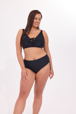 Пляжный бюстгальтер со шнуровкой (Размер: 90G) (Цвет: черный)