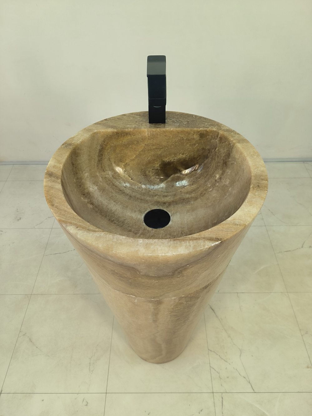 Раковина напольная из оникса Sunset ON-61352 (45*45*90)