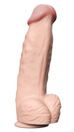 Телесный вибратор-гигант Real Bomb - 26 см.