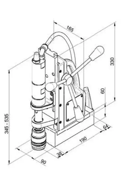 Магнитный сверлильный станок BDS AirMAB-5000