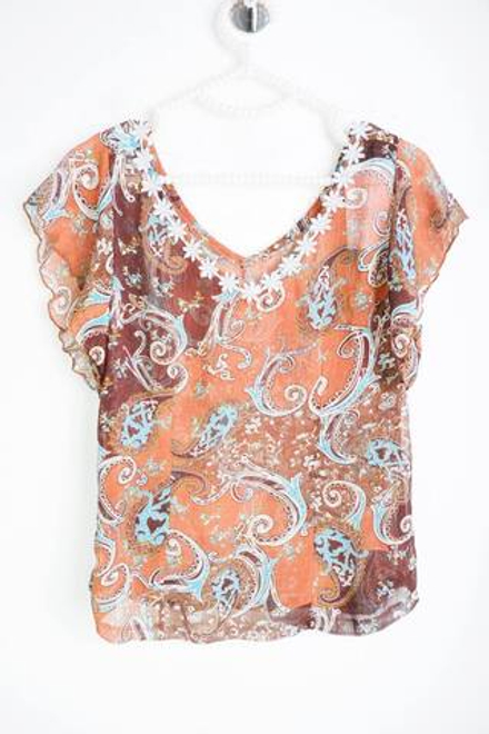 Блузка для модных образов, визуально на 42/44 размер