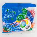 Шар (12"/30 см) С Днем Рождения! (пирожные), Ассорти, пастель, 5 ст 25 шт.