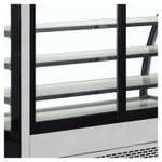 Витрина кондитерская TEFCOLD LPD900C/BLACK черная/нерж