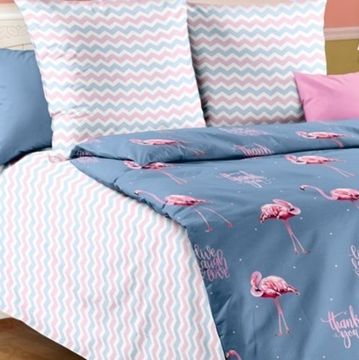 Полуторный комплект детского постельного белья Ванильное небо поплин