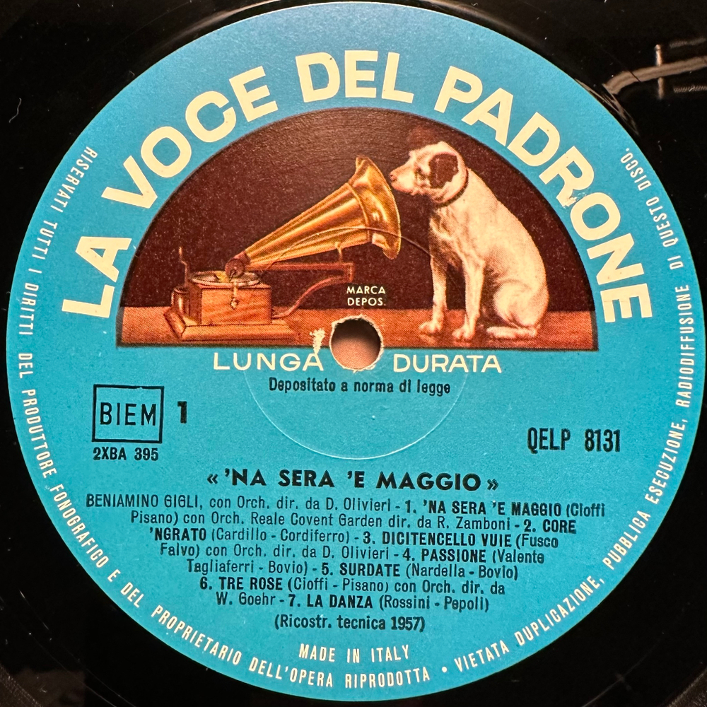 Бениамино Джильи - Неаполитанские песни (Италия 1957г.)