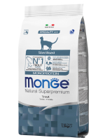 Сухой корм Monge Cat Speciality Line Monoprotein Sterilised для стерилизованных кошек с форелью 1,5 кг