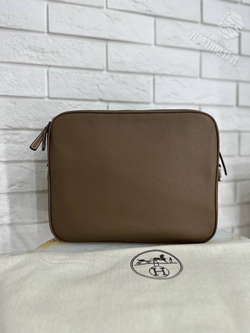 Сумка через плечо Hermes, цвет серо тауповый