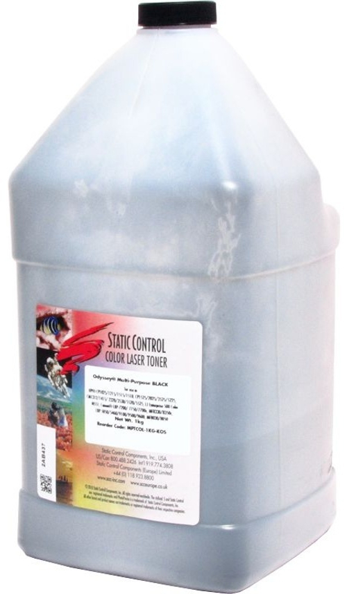 Тонер Static Control TRMPTCOL-1KG-K (0040186) черный