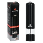 Электромельница перец/соль, пластик, 5см, Черный, на батарейках 4хАА (в комплект не вх