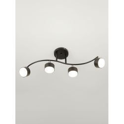 Светильник настенно-потолочный спот Rivoli   7074-704 4хGX53 15 Вт поворотный