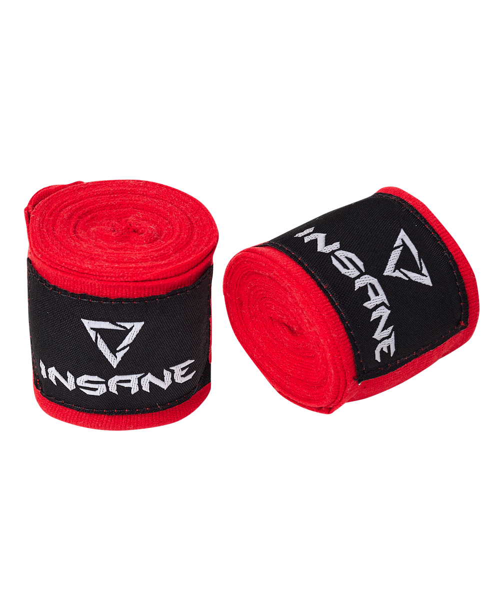 Бинт боксерский COBRA, хлопок/нейлон, красный, 3,5 м