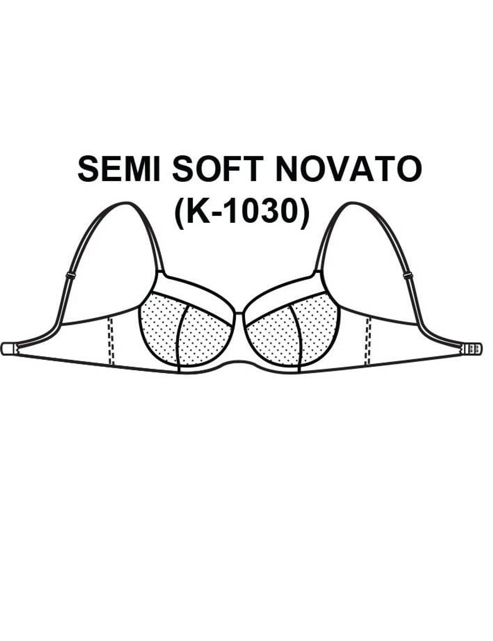 Бюстгальтер полумягкий Ava NOVATO 1030 PU темно-синий