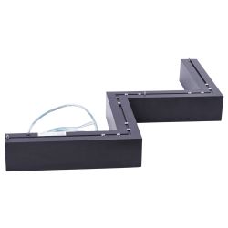 ULO-K19A 28W-4000K-Z30-120 IP40 BLACK Светильник линейный светодиодный подвесной. Зигзагообразный. профиль 50х70мм. Белый свет 4000K. 3000Лм. Алюминий. Цвет черный. TM Uniel