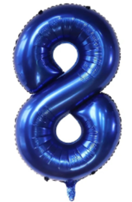 К Цифра 8 Темно синий 100 см.