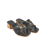 Кожаные шлепанцы TORY BURCH - черный(134897)