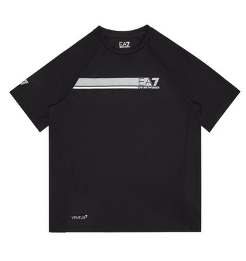 Футболка для мальчика теннисная EA7 Boy Jersey - черный