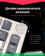 Клавиатура Royal Kludge RK-H81 Brown switch/White Night