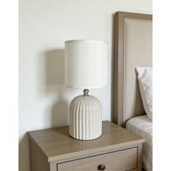 Настольная лампа Rivoli May 7548-501 1 х Е14 40 Вт керамика белая с абажуром | Rivoli