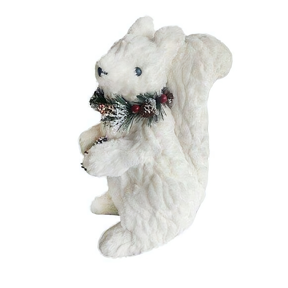 Фигурка Белка под елку 19см, мех (пенопласт)
