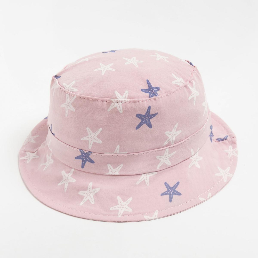 Панама детская "Морская звезда" р-р 48-49, розовый 7328882 (MINAKU)