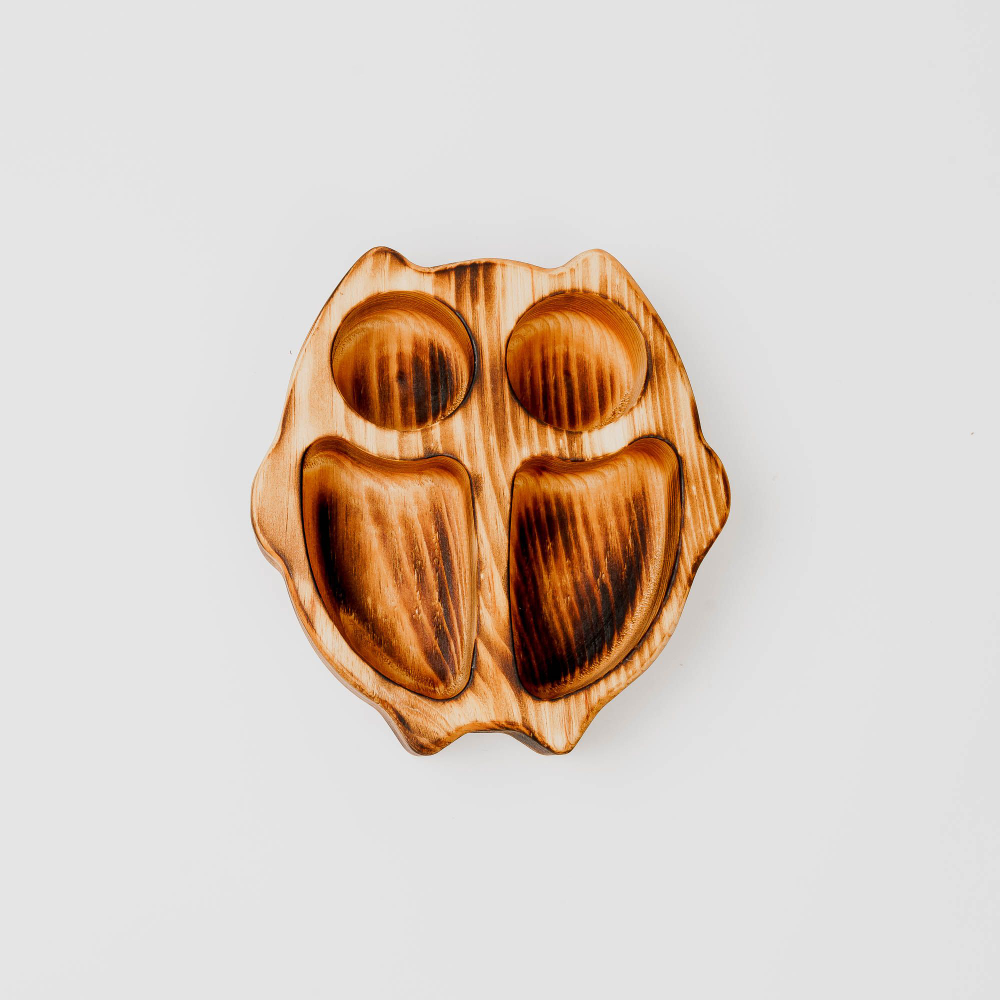 Менажница "Сова" из Сибирского кедра