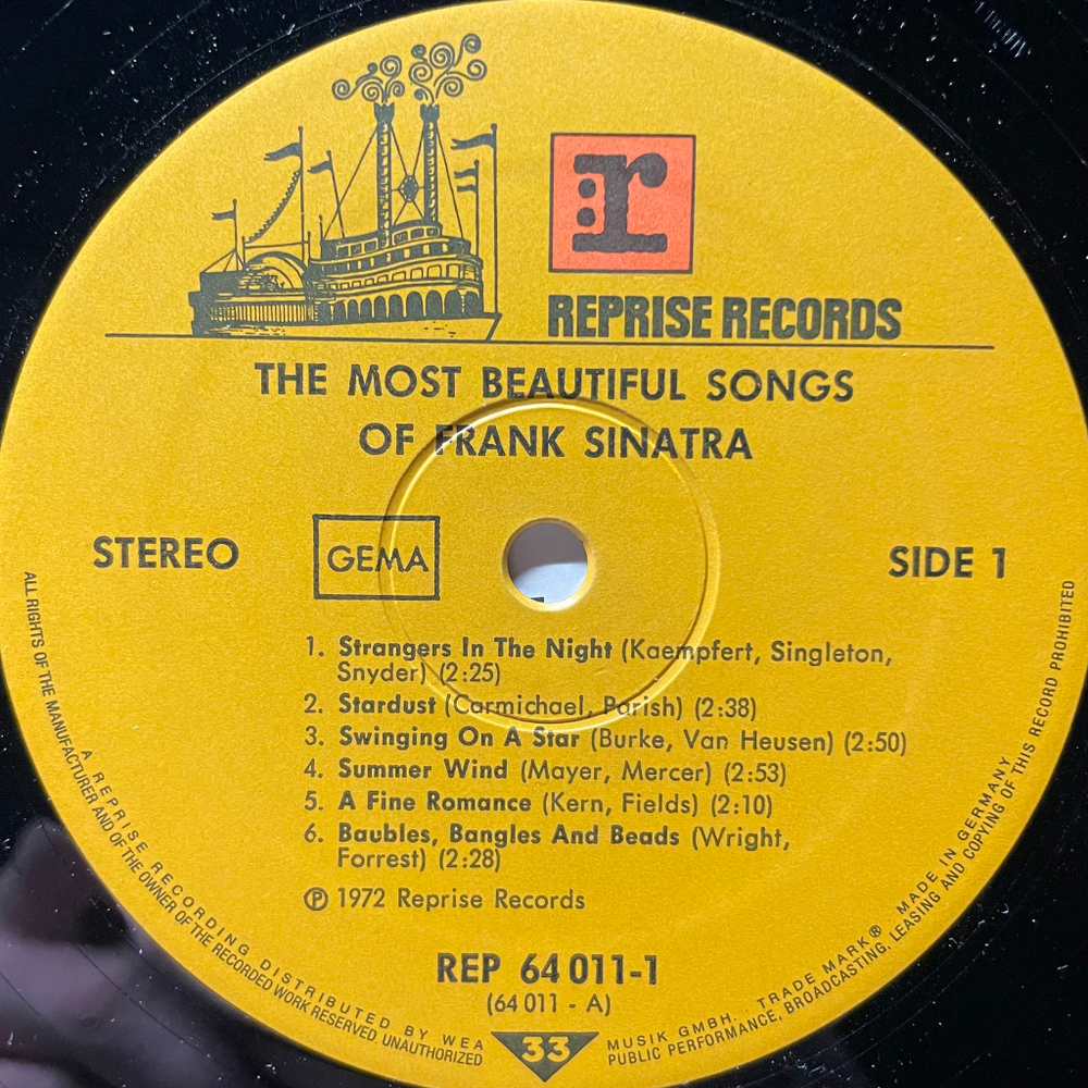 Frank Sinatra ‎– The Most Beautiful Songs Of Frank Sinatra 2LP (Германия 1973г.)