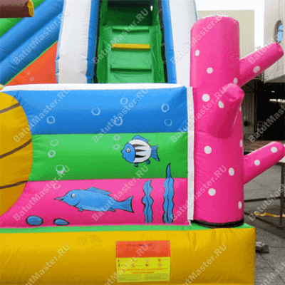 Коммерческий надувной батут "На дне морском"