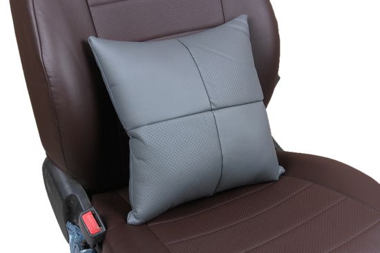 Автомобильная подушка в салон из экокожи