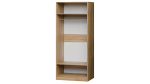 Шкаф Агератум МДФ двухсекционный с антресолью Лайн керамика (0,27) А10032 матовая - Дуб Сонома 3025  90*45*240