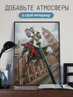 Постер плакат Биг Бен Deadpool Дэдпул