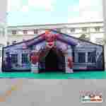 Надувной дом страха «Шапито ужасов», 10×10×5 м