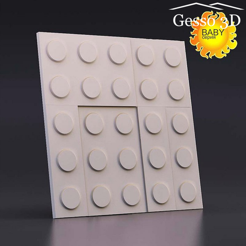 Гипсовая 3D панель Конструктор