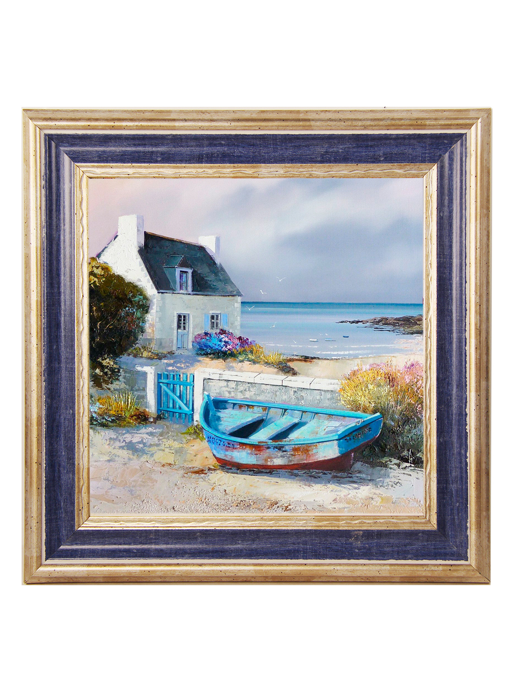 Картина на стену для интерьера на холсте в раме 28*28 см