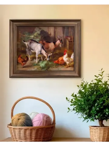 Картина интерьерная на холсте в раме 25*31 см