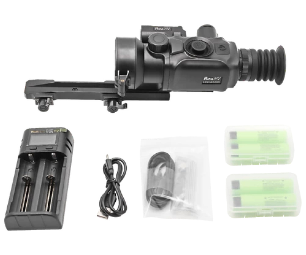 Тепловизионный прицел RikaNV Lesnik 650L х2.7-х13.5, 640х512 12μm, ⌀50мм, до 5500м, дальномер