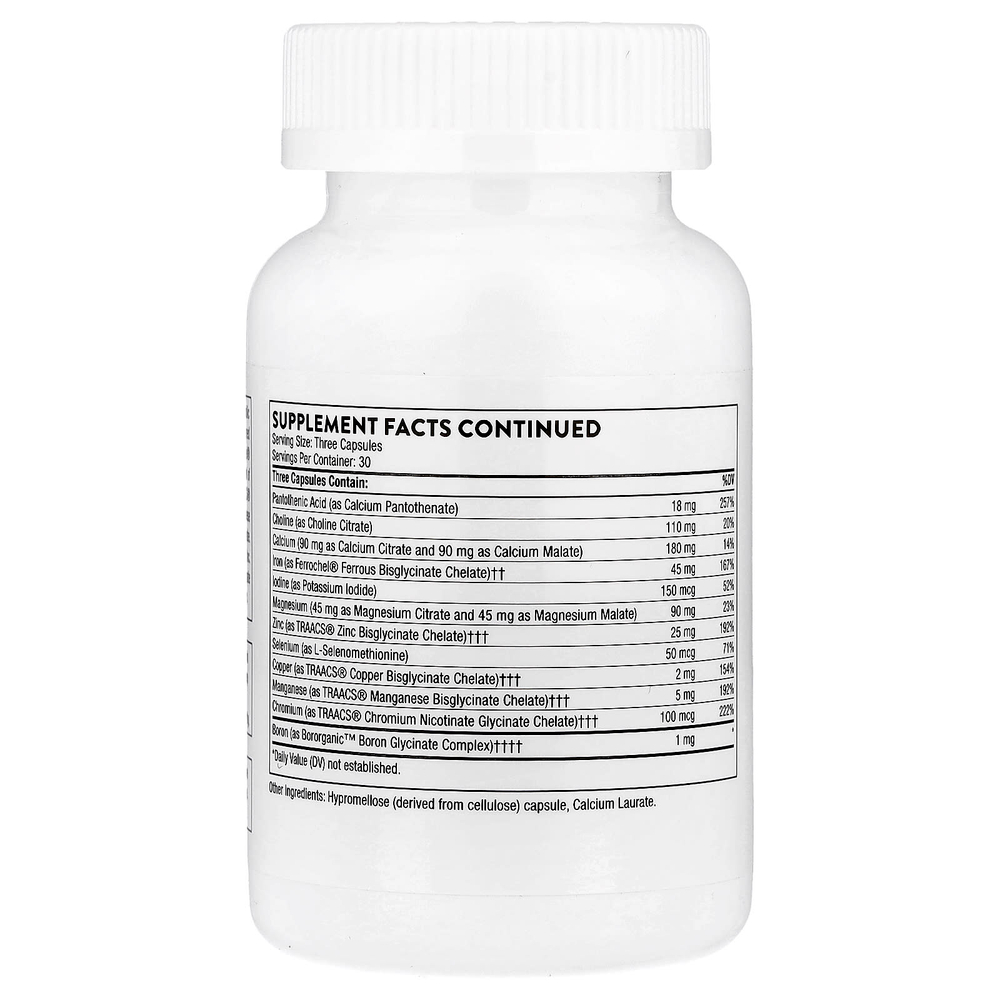 Thorne, Basic Prenatal, 90 капсул