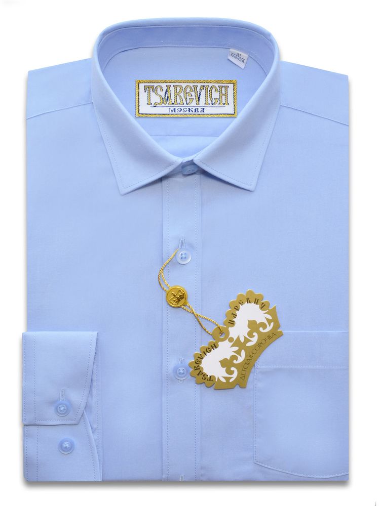 Голубая сорочка TSAREVICH Cashmere Blue