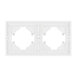 Рамка пластиковая FRM-TENDO-SFPL-2-WH (Arlight, Матовый белый) 054649