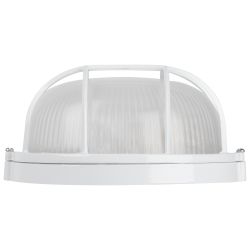 Светильник ЭРА НБП 03-60-002 Акватермо алюминий/стекло решетка IP54 E27 max 60Вт D176 круг белый