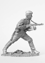 Оловянный солдатик Автоматчик РККА. Атака. (№ 5)