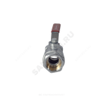 Кран шаровой латунь хром R250D Ду 15 Ру42 ВР рычаг красный Giacomini R250X003