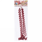 Бусы на ёлку 2м «Капельки», Рубин